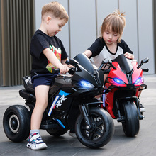 儿童电动摩托车三轮车男女宝宝可坐人2-6岁玩具车带遥控批发代发