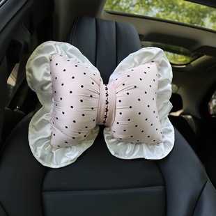 French bow car headrest neck pillow car pillow waist support seat back car accessories