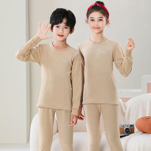 Children's thermal underwear set, boys' Degas, medium and large children's autumn clothes and long pants, girls' autumn and winter pajamas sets