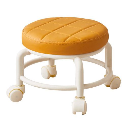 Swivel Bench, Wheeled Low stool, Children's stool, Adult shoe-changing stool, Omnidirectional wheel round stool, Small stool with wheels