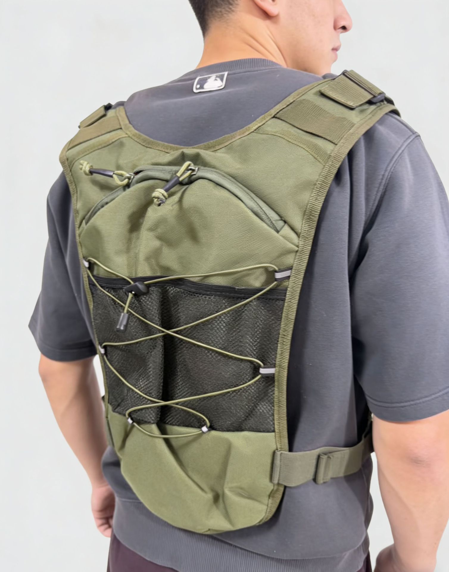 Outdoor-Sport-Fahrradrucksack multifunktional Wandern Bergsteigen Weste leicht Taktik Rucksack Gelände Brustbeutel