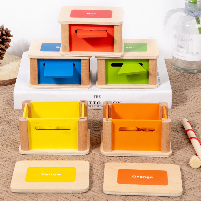 Juguetes educativos Montessori para niños, caja de clasificación de colores, clasificación de formas, juego de pesca, juguetes educativos para el desarrollo temprano. image 3