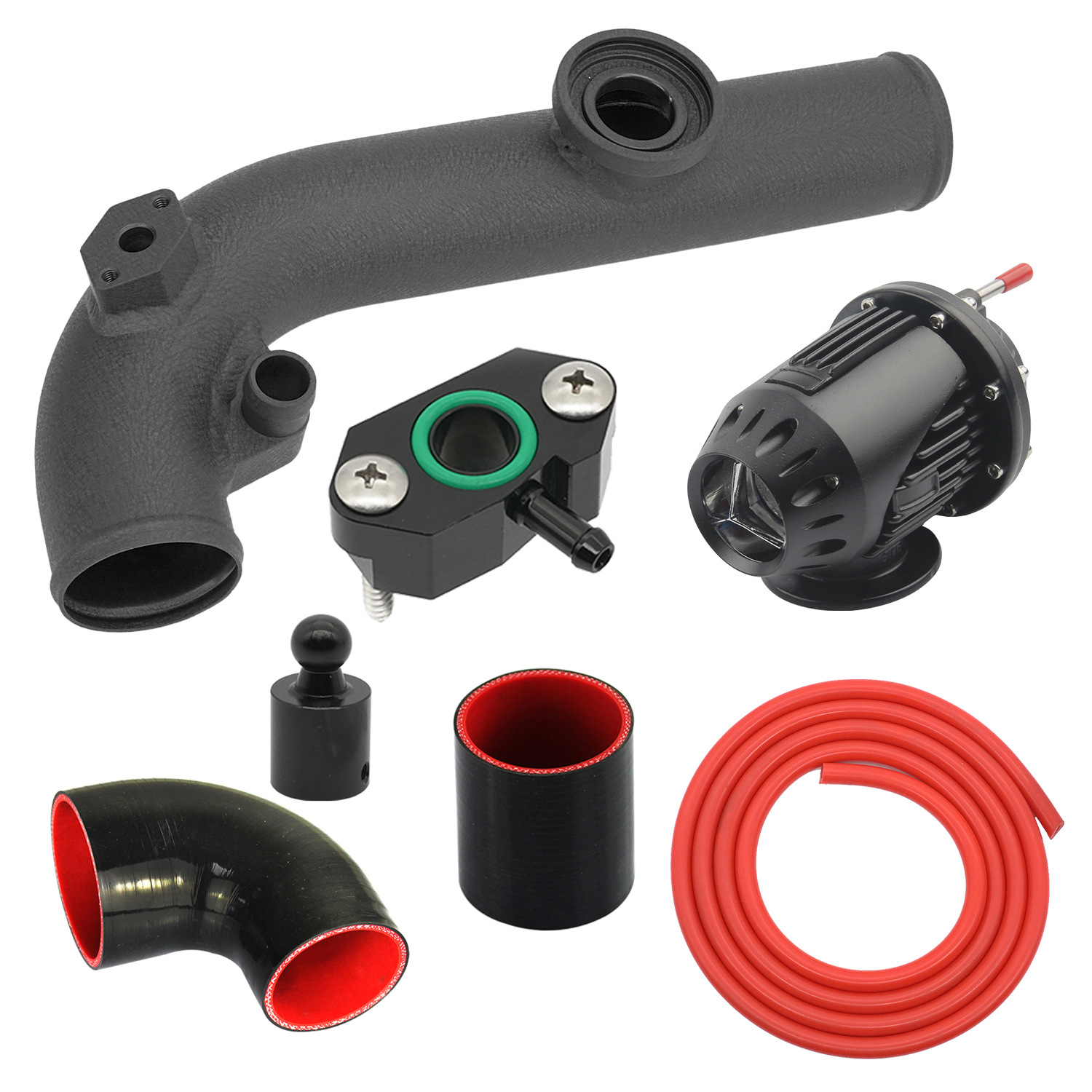 Car Volkswagen Turbocharger Pipe with Pressure Relief Valve Bov Kit Suitable for Volkswagen Golf Ea211 Engine