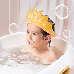 Baby Shower Cap Waterproof Ear Protection Children's Bath Hat Waterproof Silicone Shampoo Hat for Kids 0-12 Years Old