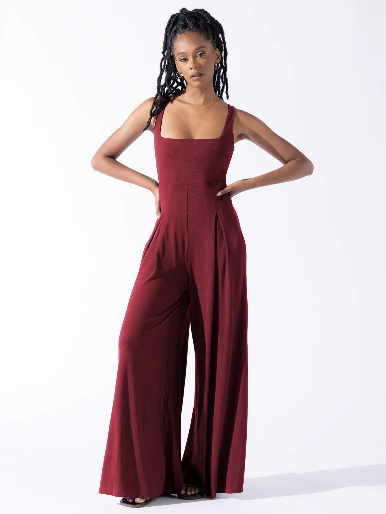 Women's Daily Street Simple Style Streetwear Solid Color Full Length Jumpsuits display picture 17