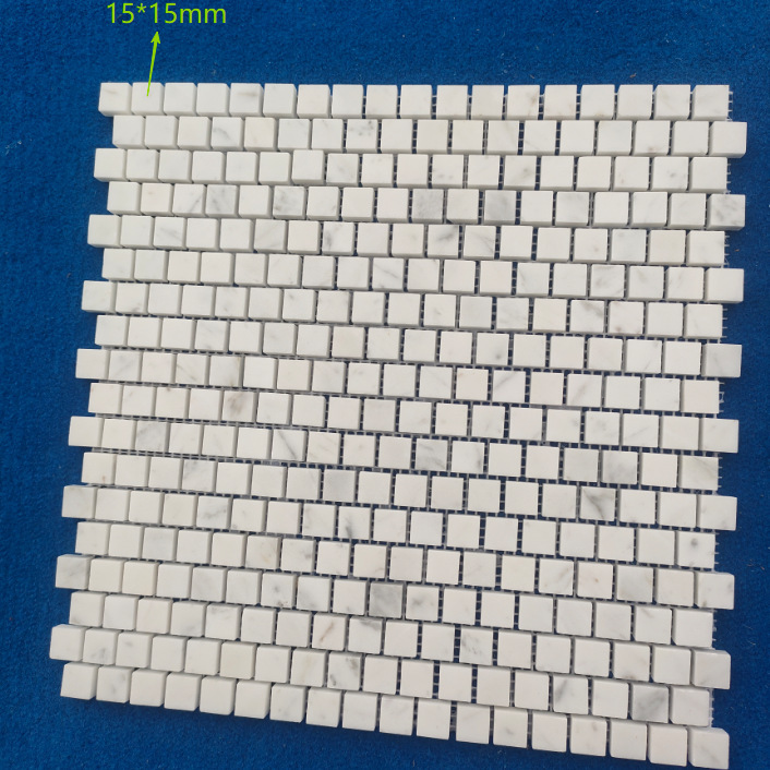 White Marble Natural Stone I-Shaped Mosaic Tiles for Kitchen, Bathroom, and Decorative Background Wall Tiles White Marble Natural Stone I-Shaped Mosaic Tiles for Kitchen, Bathroom, and Decorative Background Wall Tiles