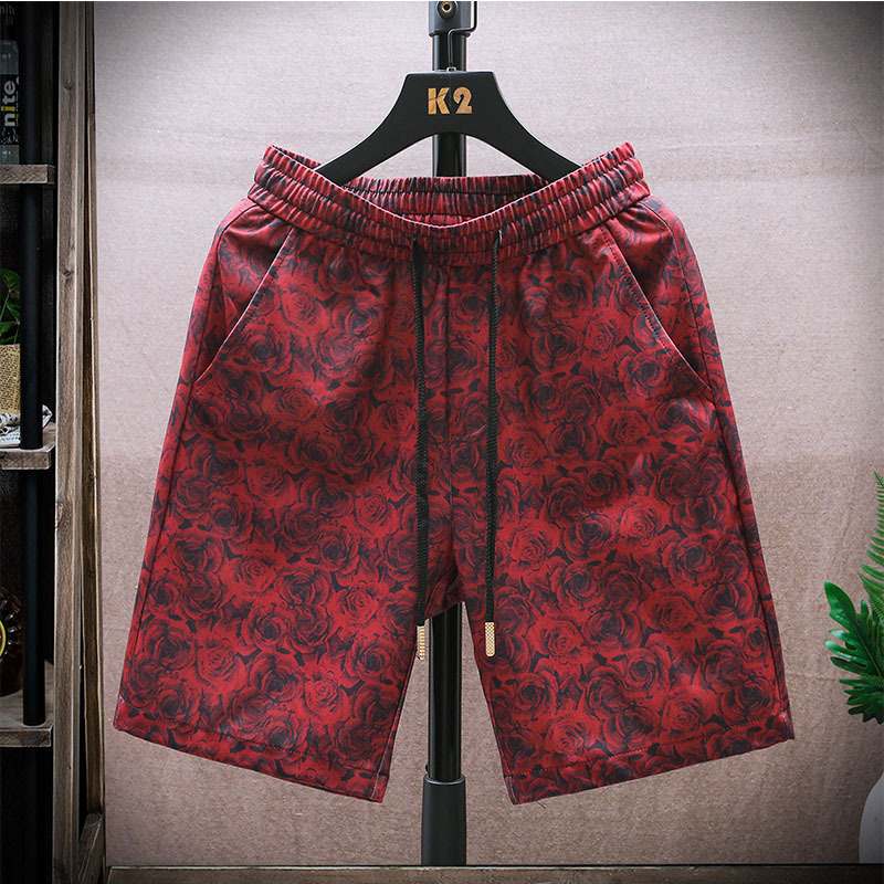 2024 Butterfly Shorts Men's Summer Thin Casual 2024 New Youth Medium Pants Large Pants K31