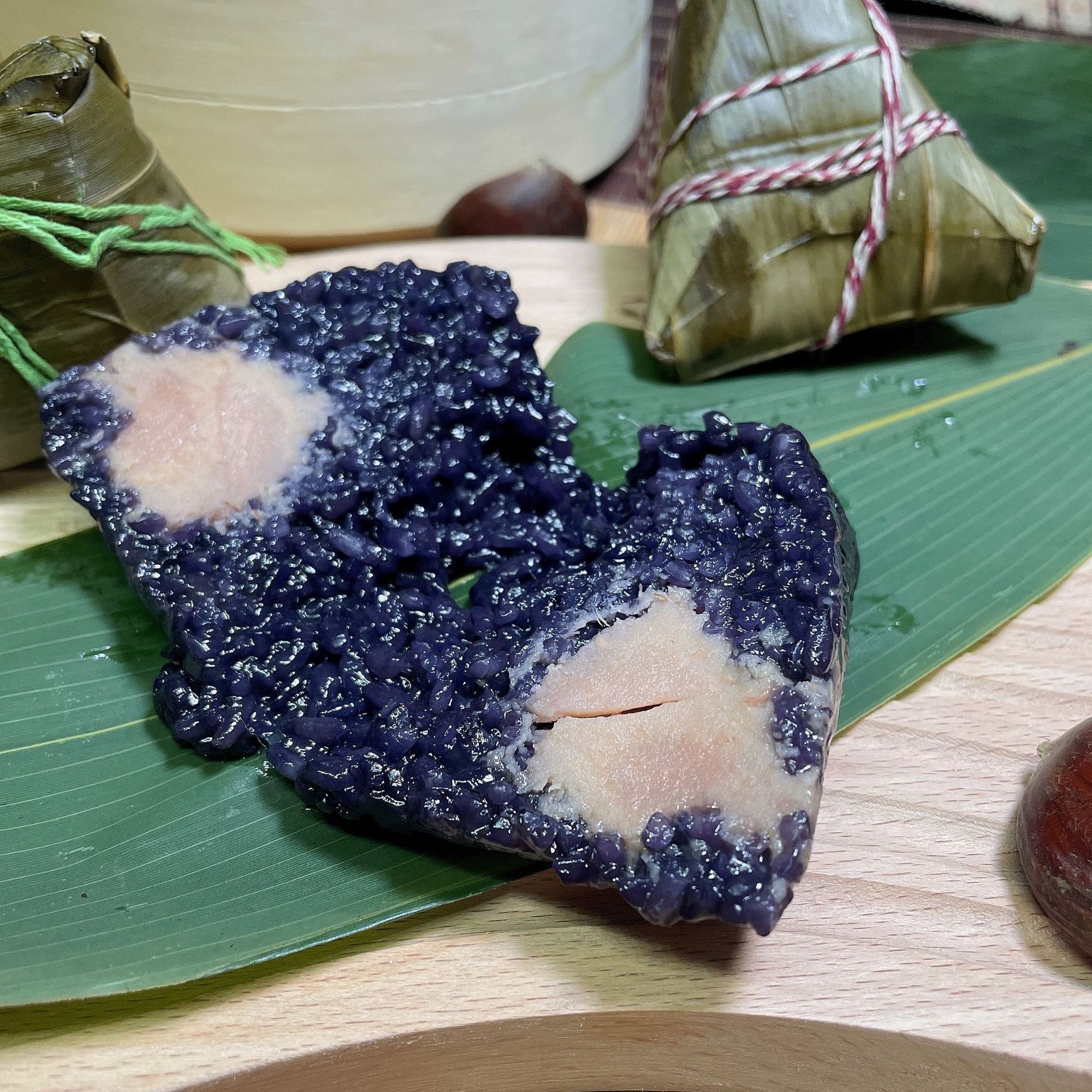 Handmade Wuyi Bean Paste Sweet Zongzi, Wuyi Taro Sweet Zongzi, Group Purchase, Vacuum Packaging, Dragon Boat Festival Gift, Wholesale, Bulk