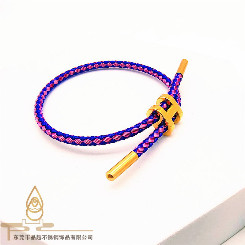 Fashion Letter Titanium Steel Handmade Bracelets 1 Piece