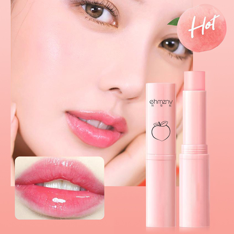 Han Zini ワセリンピーチリップクリーム保湿保湿ピーチフレーバー変色リップクリーム抗乾燥ひび割れリッププライマー|undefined