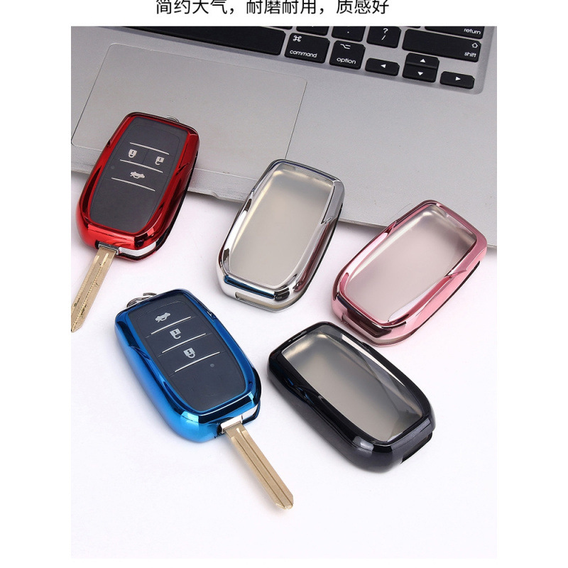 Suitable for Toyota modified folding key cover Toyota Vios dazzle Camry Corolla rear with key buckle