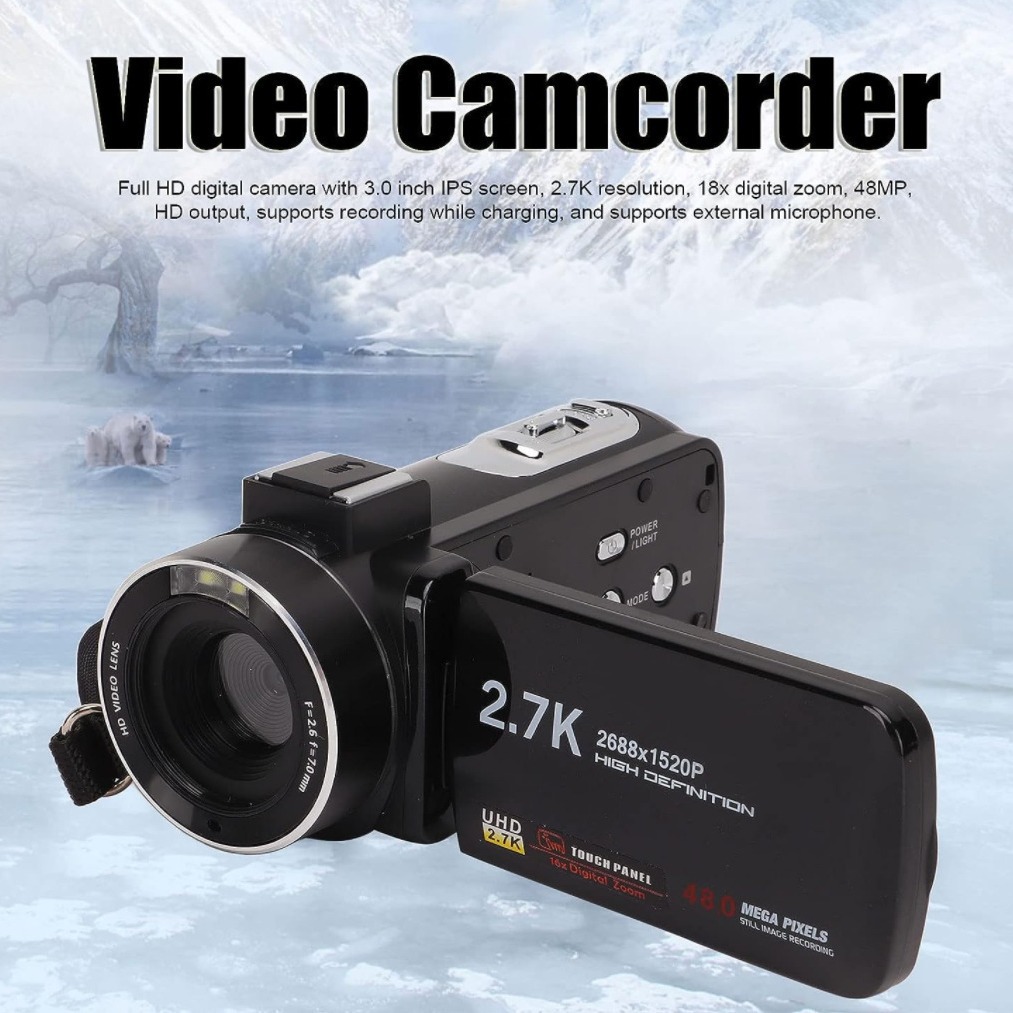 Cross-Border English Version Product 2.7K High-Definition 48 Million Pixel Digital Camera Home Travel Camera Dv06S