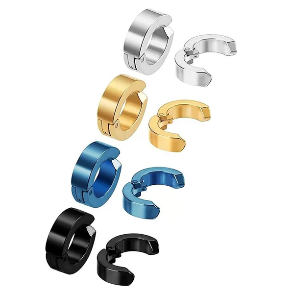 Amazon's Best-Selling Stainless Steel Titanium Steel Non-Pierced Ear Clips for Men and Women, Earrings, Jewelry Accessories, Factory Direct Sales
