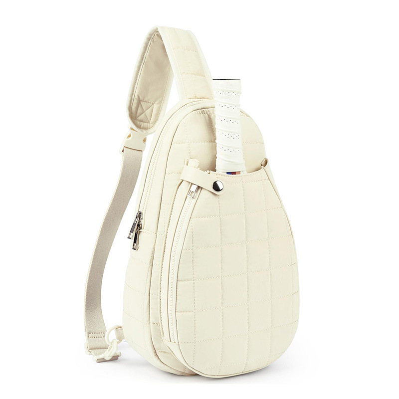 Amazon nuevo bolso de raqueta mochila de raqueta deportiva plaid mochila de raqueta de moda bolsa de almacenamiento de raqueta portátil