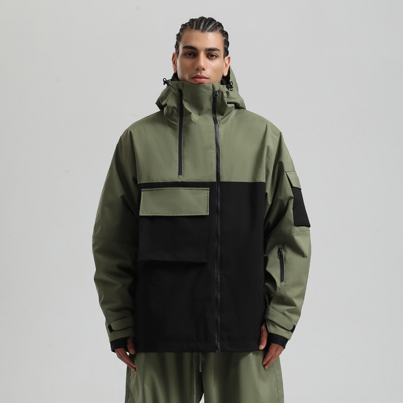 Military green and black