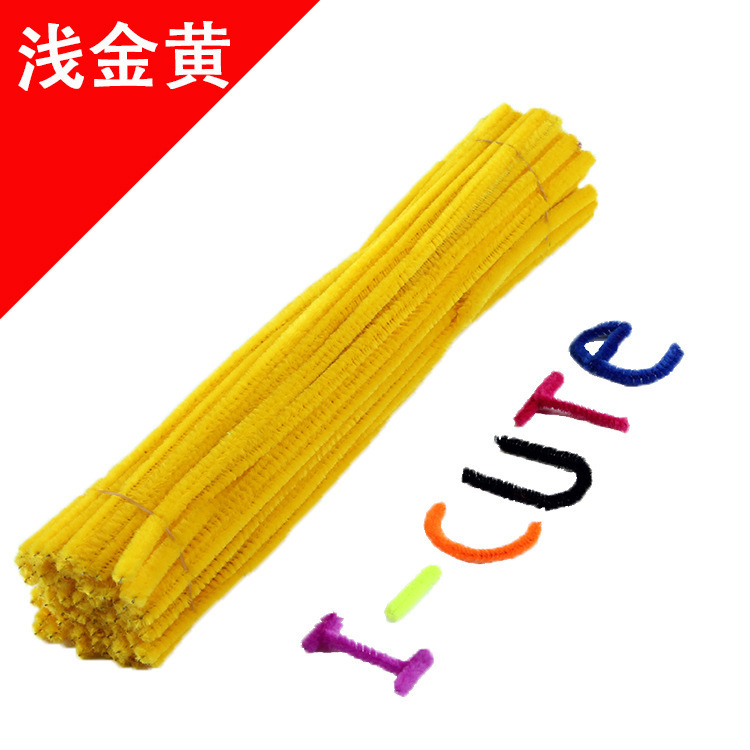 Hecho a mano DIY trenzado paquete de material cifrado ramo de lana Raíz de lana de la raya del color torcido palo de los niños hechos a mano juguetes creativos