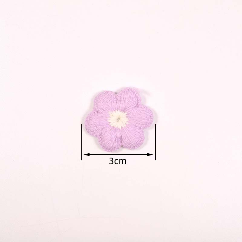 Nueva ropa horquilla decorativa applique hecho a mano de ganchillo de punto flor de algodón hilo con agujero burbuja flor parche tela etiqueta engomada