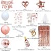 Single girl party decoration rose gold balloon set BRIDE to be bride before marriage single party