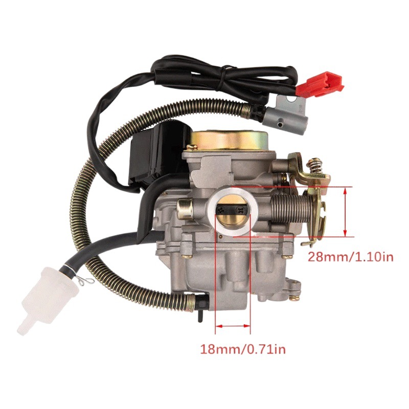 Filtro de aire del carburador adecuado para Gy6 50cc 49cc Scooter Ciclomotor PD18J