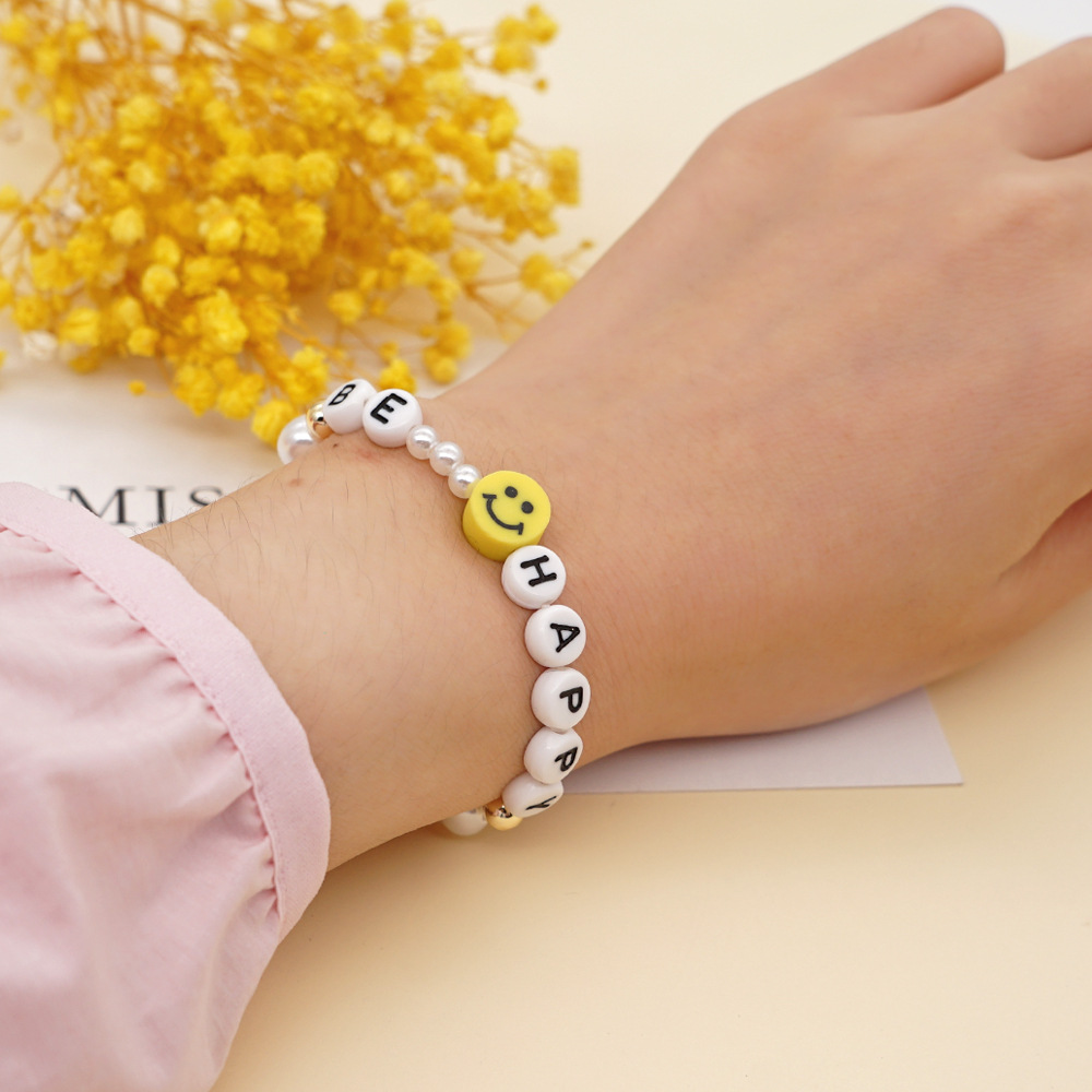 Geometrische Perle Smiley Muster Ethnischen Stil Armband Großhandel Schmuck Nihaojewelry display picture 3