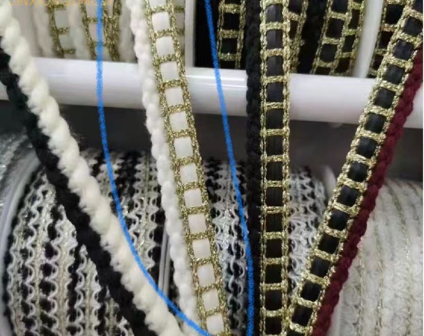 Fabricante en stock estilo coreano Chanel estilo cinta estilo étnico hecho a mano con cuentas encaje ropa DIY accesorios perla encaje