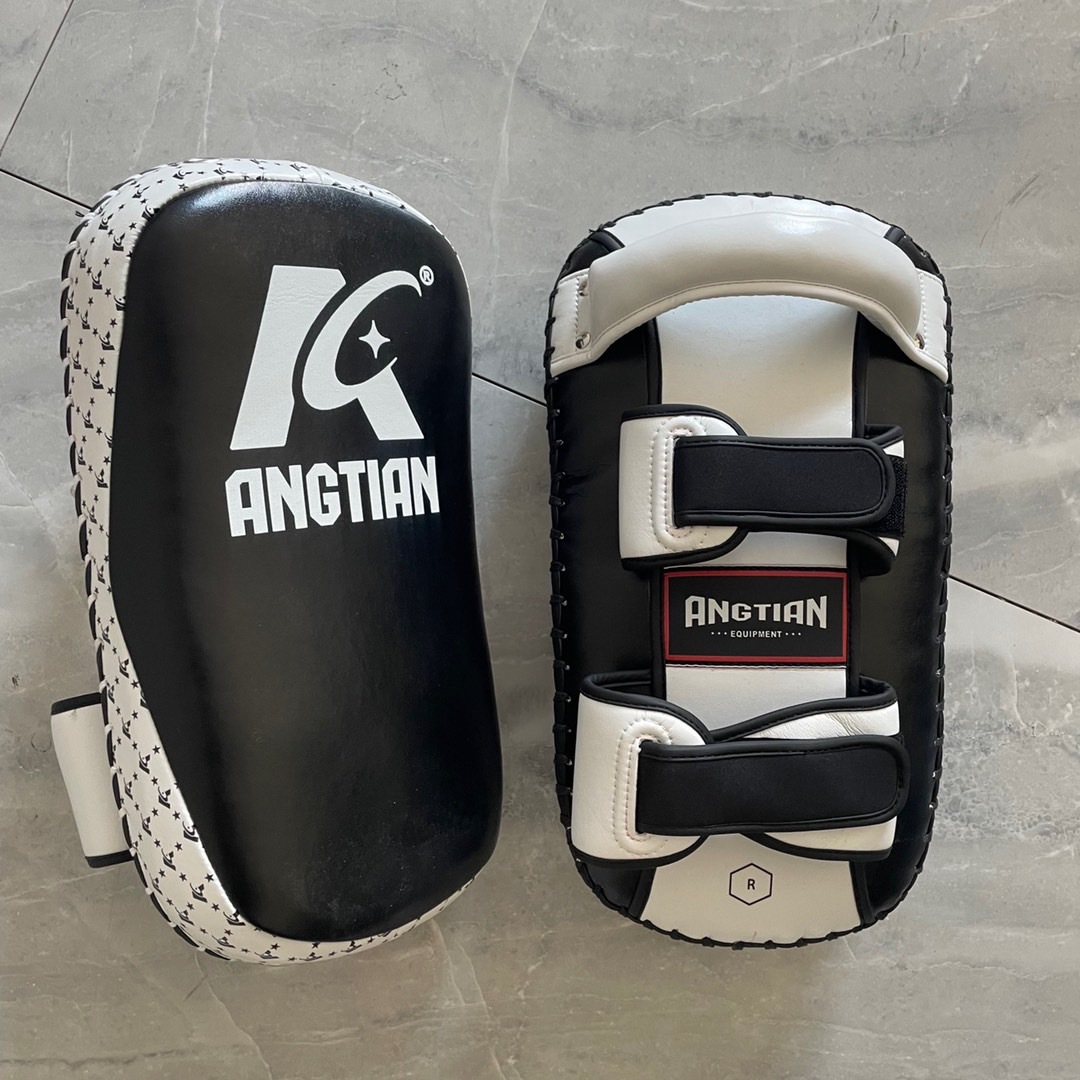 Angtian Muay Tailandés pie objetivo taekwondo Sanda engrosado pie Objetivo lucha entrenamiento curvado objetivo boxeo objetivo mano boxeo equipo de protección