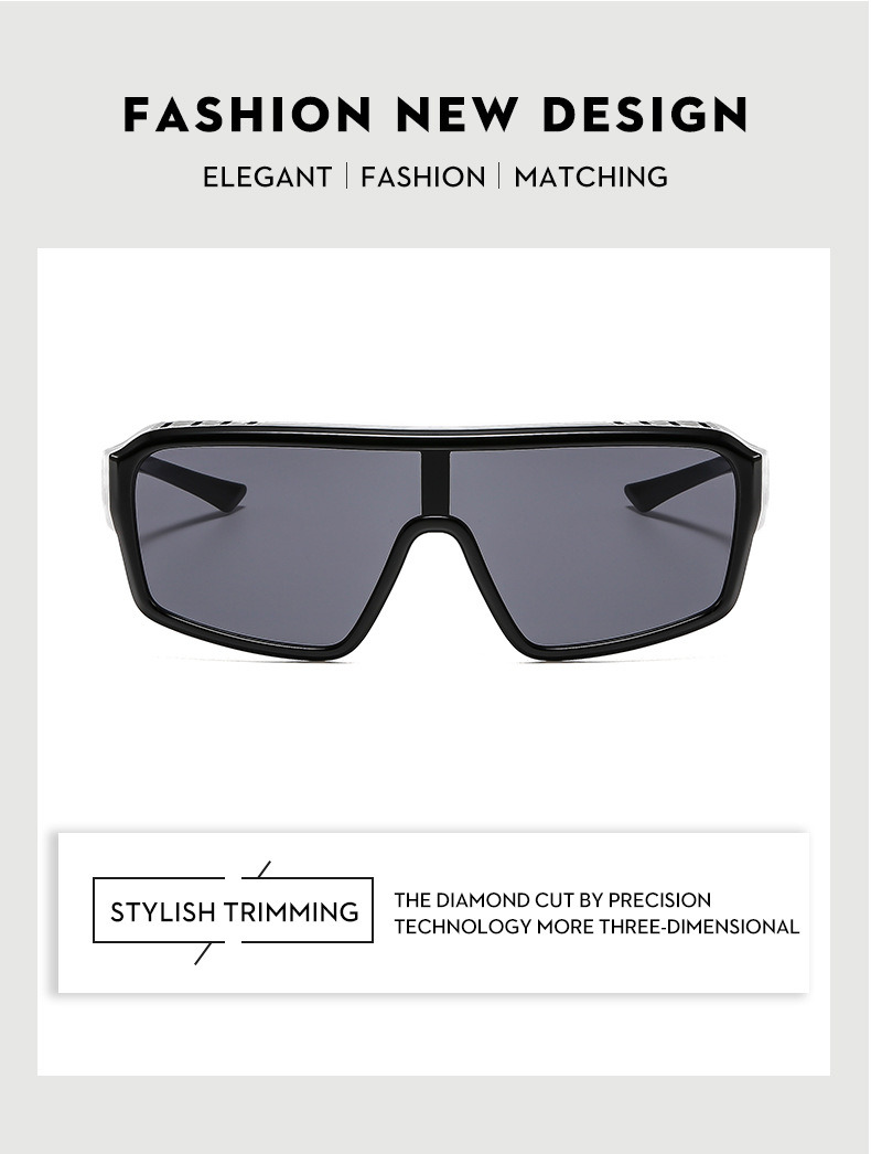 Lunettes de soleil homme à monture carrée, contour d'oreille, verres à protection UV, style rétro, monture noire en métal, unisexe_voghion.com