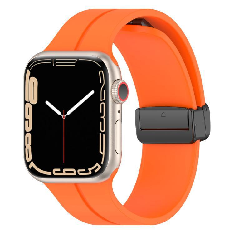 xDfind pulsera de silicona de hebilla de succión de color sólido para Apple Watch 42mm / 41mm / 40mm / 38mm / Ap