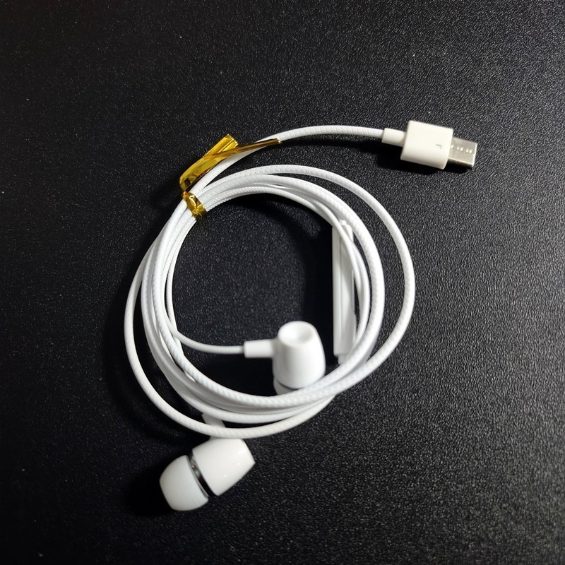 3.5円穴有線イヤホンtype-c半入耳式ハイビジョン通話携帯電話マイク付きイヤホン工場卸売り|undefined