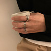 Tide, retro brand fashionable small design sophisticated ring hip-hop style, light luxury style, on index finger