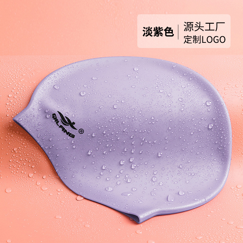 Gorro de baño de silicona personalizado ligero Gorro de baño impermeable más texto LOGOTIPO Gorro de baño de color para hombres y mujeres para adultos al por mayor