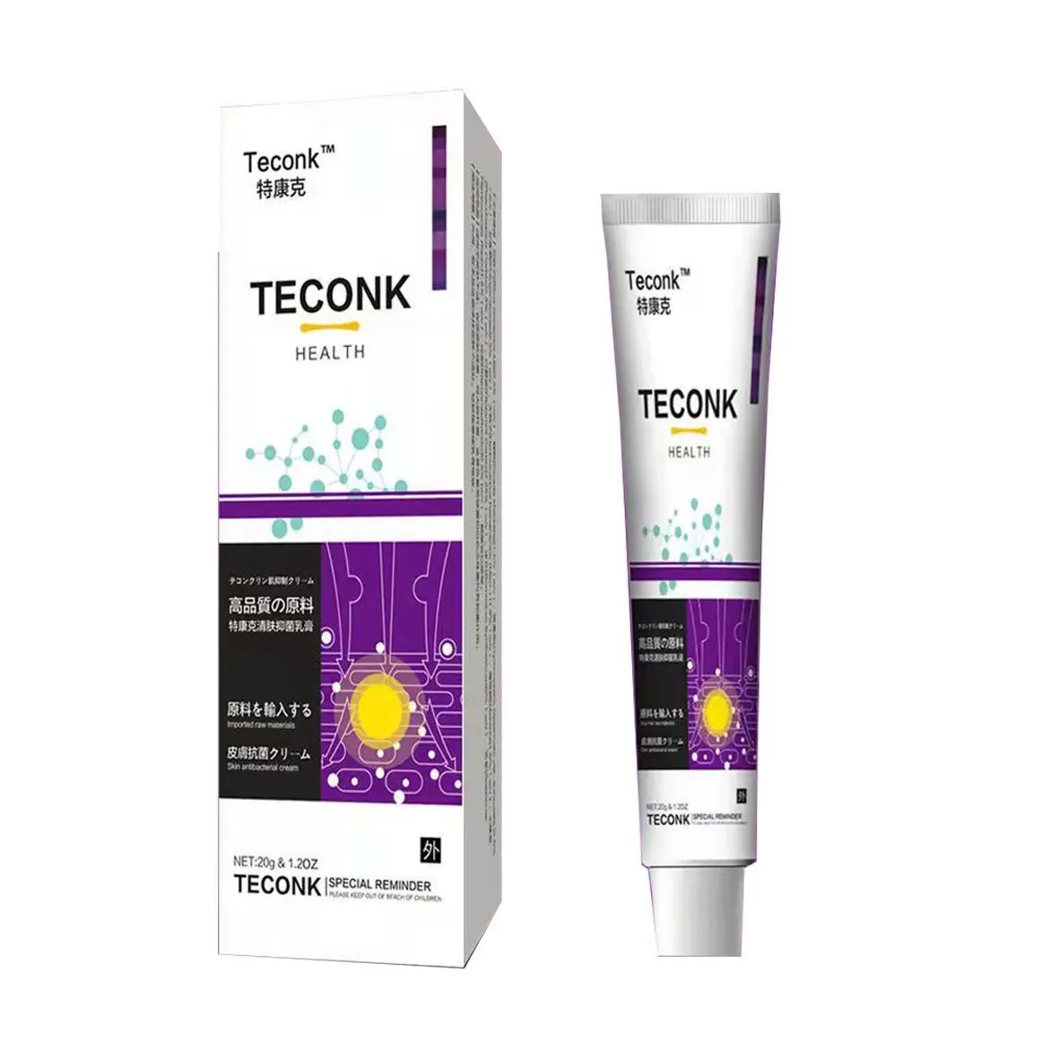 Подлинный антибактериальный крем для кожи Tecanke, импортированный из-за границы, для наружного применения на руках и ногах для облегчения зуда и дерматита, псориаза.