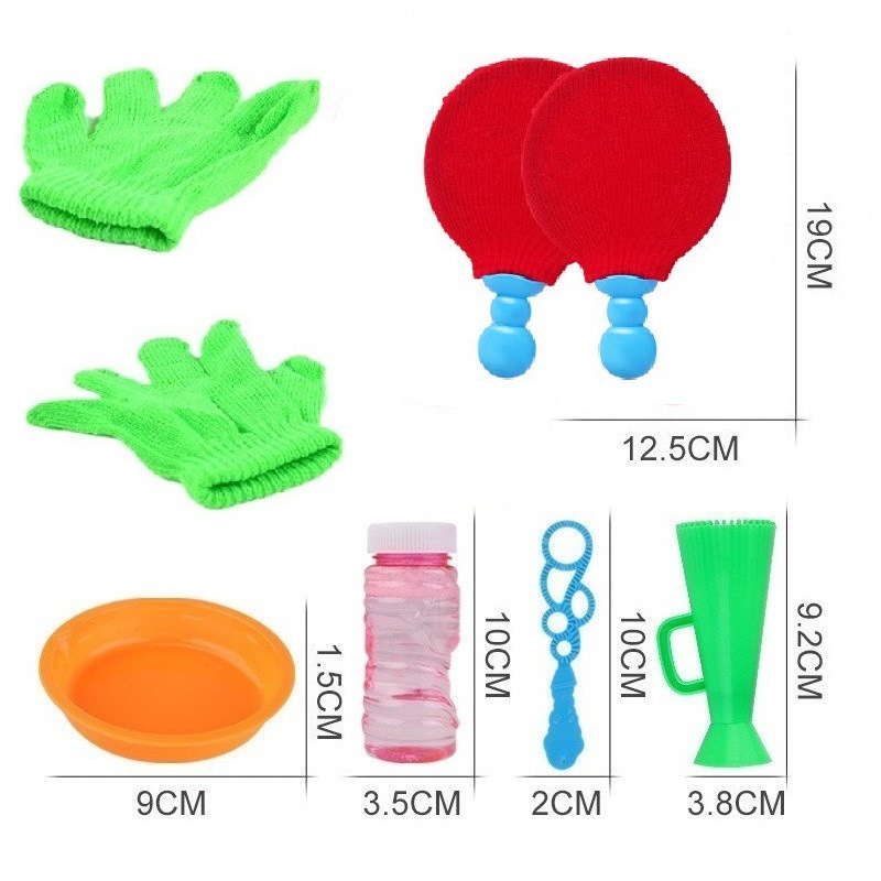 Cross-border internet celebrity bubble table tennis racket bubble blowing gloves do not break sensory training parent-child interaction children's toys