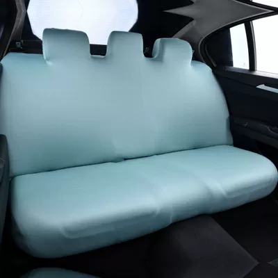 universal for all seasons, Universal seat cover - blue-green-rear-row-one-piece-cover-one-size-fits-all-universal