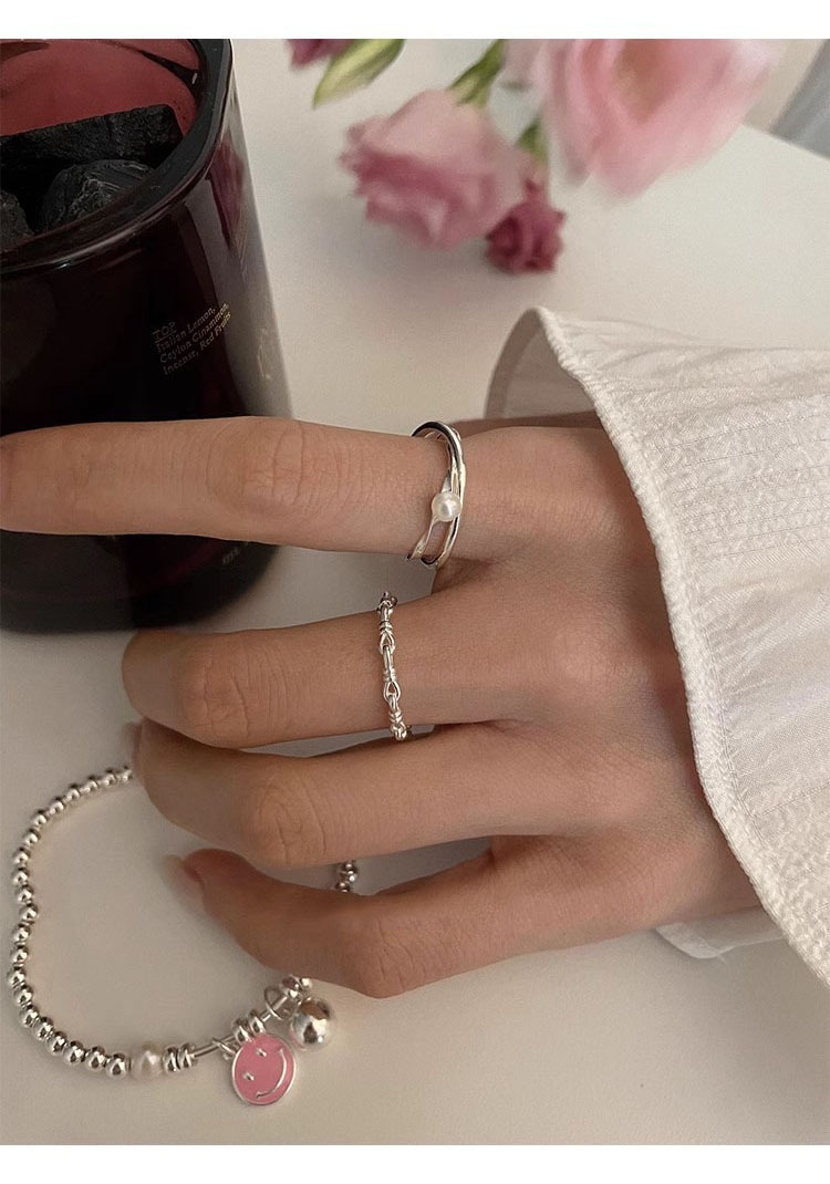 Women's Gender 1 Piece 925 Sterling Silver Geometric Rings
