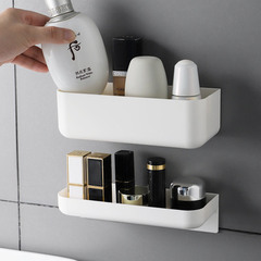 Japanese wall-mounted cosmetics remote control storage box bathroom bathroom nail-free drain rack storage rack cross-border