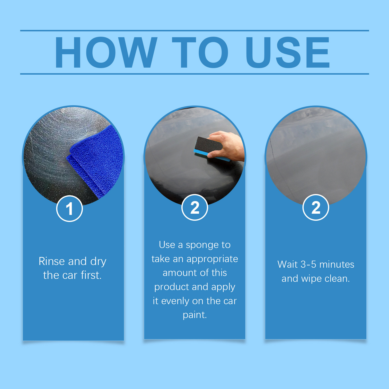 Homonth Car Polishing Wax Cleaning and Decontamination Car Paint Repair Scratch Polishing Renovation Maintenance Coating Wax