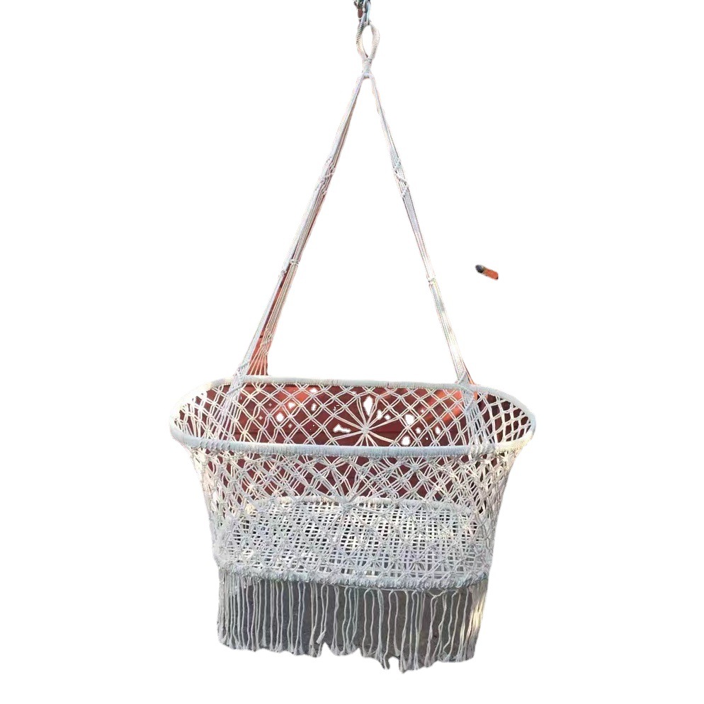 Tassel Hanging Baby Shaker Hanging Basket Outdoor Hanging Chair Photography Props Children's Room Decoration Hammock Swing