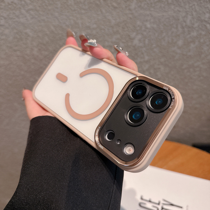 金属镜头磁吸适用iPhone17PROMAX透明手机壳苹果16高级感保护套15|undefined
