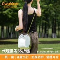 Cwatcun Гонконгская сумка для фотоаппарата на шнурке, сумка через плечо для фотоаппарата, портативная сумка для фотосъемки беззеркальных зеркальных фотокамер