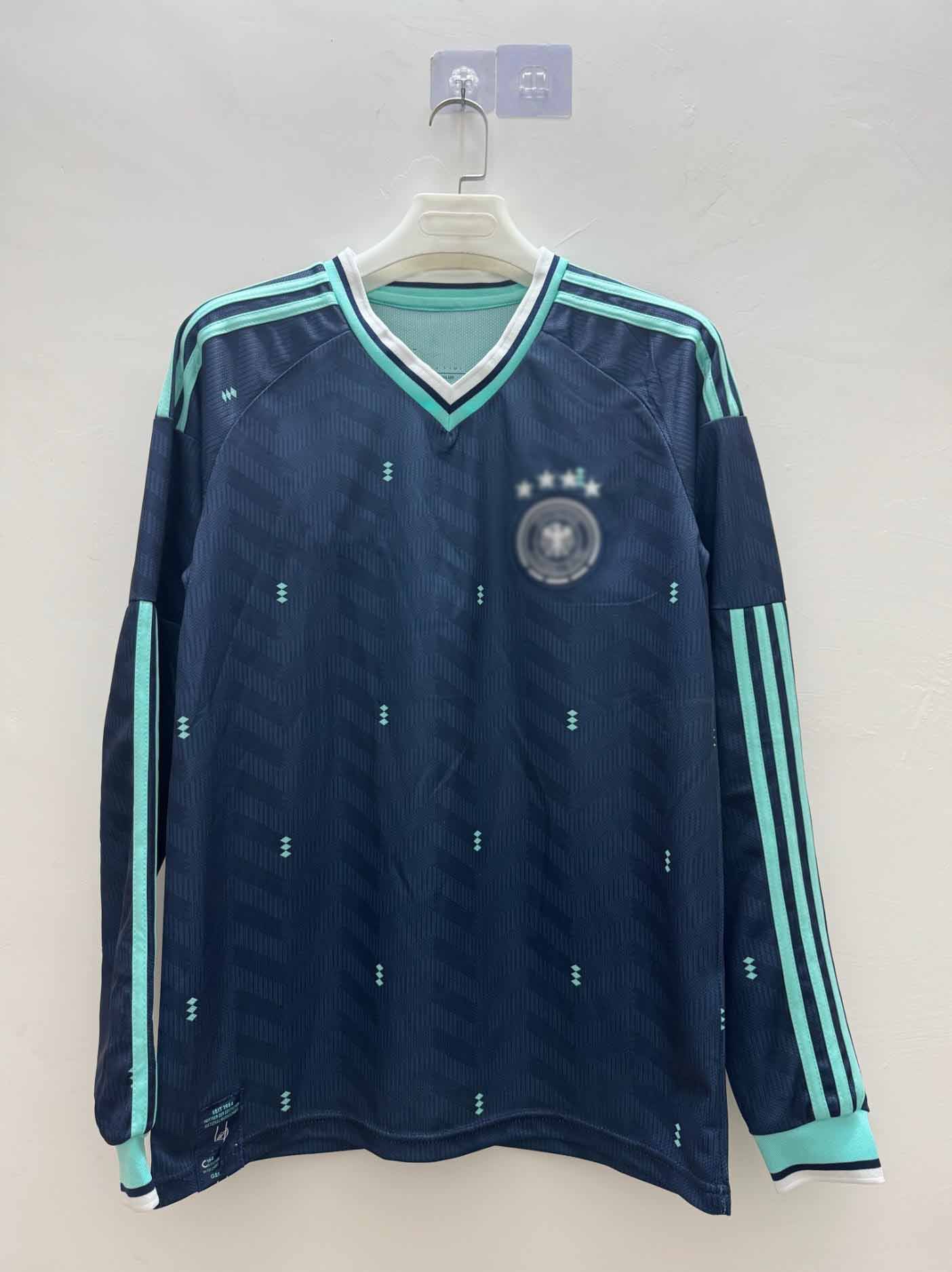 Nueva camiseta de fútbol de mangas largas de Argentina Real Madrid Barça de Alemania, la misma camiseta de venta directa suelta transpirable image 14