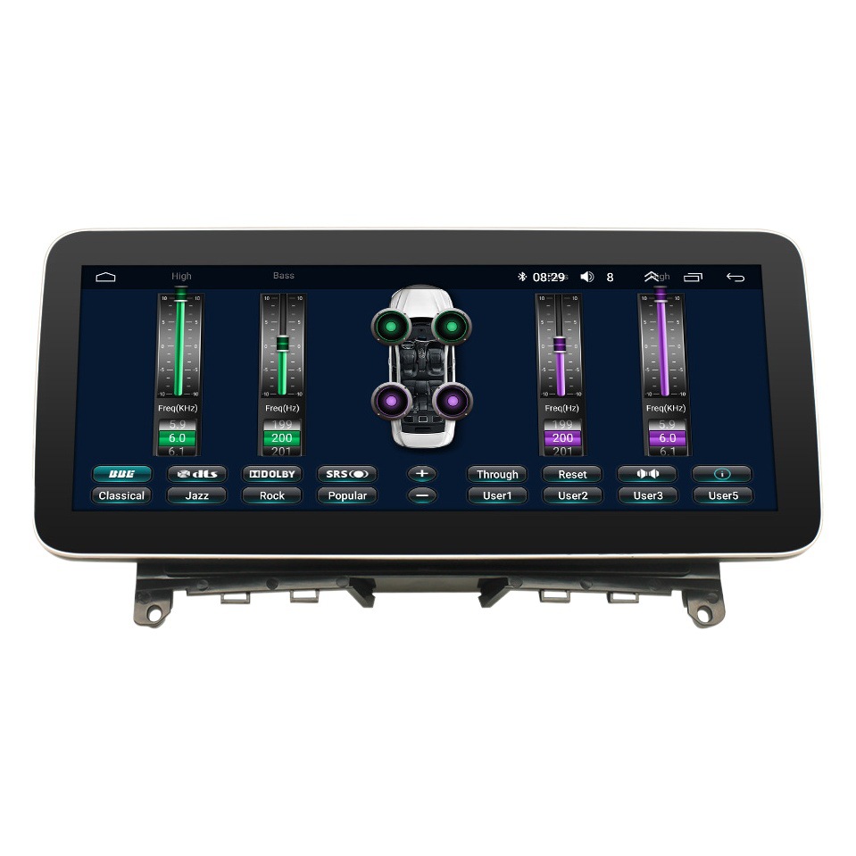 Aplicable a 07-10 mercedes-benz w204 navegación 12.3-inch CarPlay coche 4 + 64 navegación del coche todo en una máquina