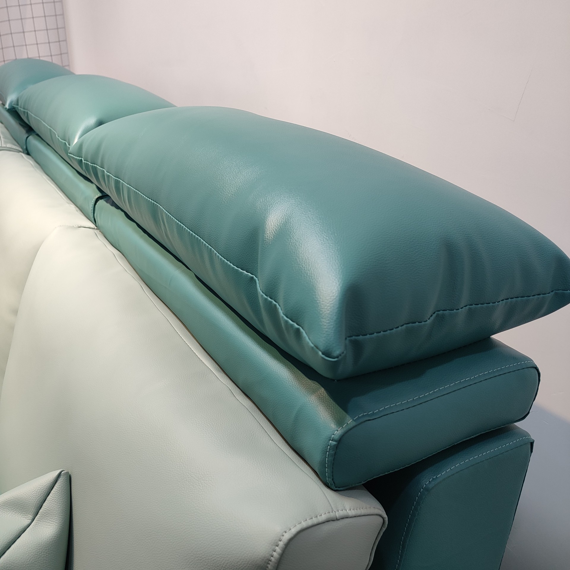 Art de cuero plegable multifuncional doble uso sofá cama dormitorio apartamento pequeño tipo de casa
