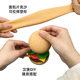Simulation hamburger DIY Decompression toys TPR combination suit pinch music vent toys play House children's toys