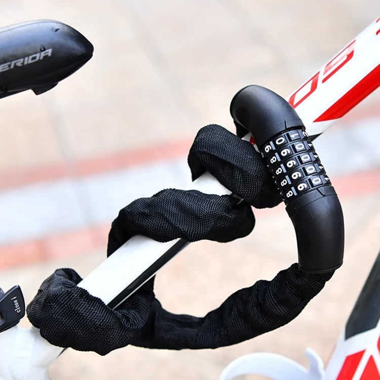 自転車パスワード盗難防止ロックパスワードチェーンロック現代シンプル携帯型チェーンロックマウンテンバイク電動車ロック