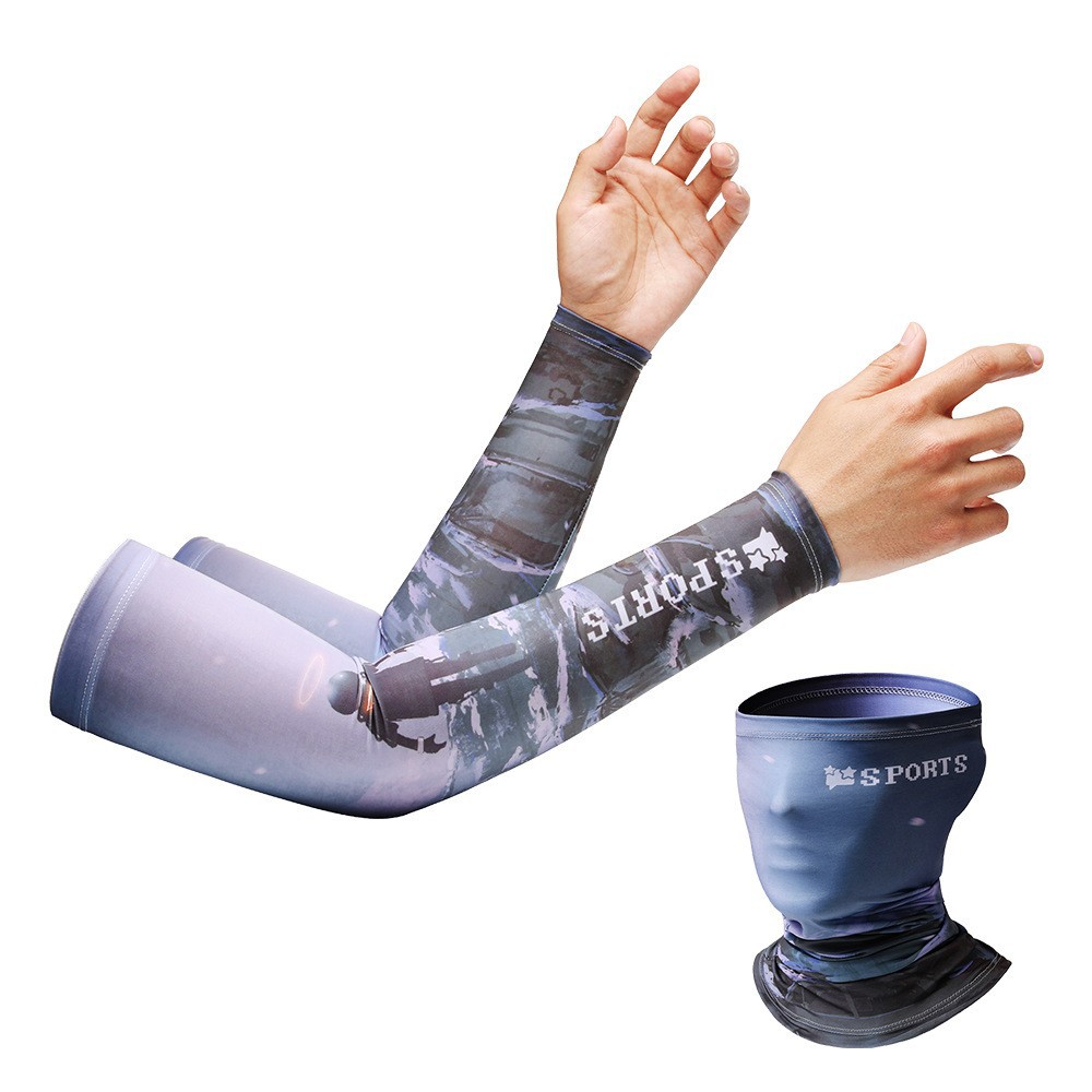 Manga de hielo de protección solar manga hombres y mujeres manga de mano de seda de hielo protección del brazo protección solar verano guantes delgados