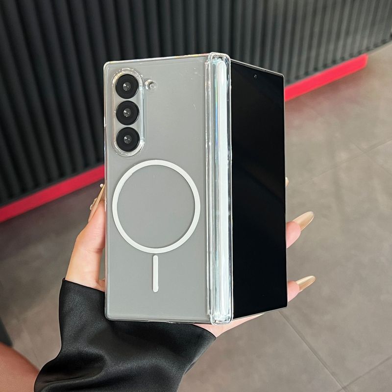 Samsung Z Fold 30% off スタックスクリーン携帯電話ケース Z Flip7 つや消し半透明中央軸磁気 W25 保護カバーに適しています。|undefined