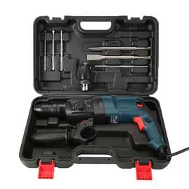 跨境外贸三用轻型电锤 有线冲击钻多功能工业级混凝土墙面