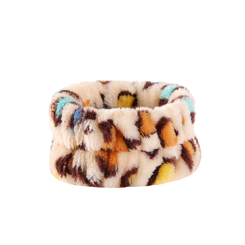 Arco banda de pelo al por mayor de las niñas de color sólido todo partido de maquillaje absorbente de sudor-limpieza lavado de cara correa de muñeca de franela banda de pelo