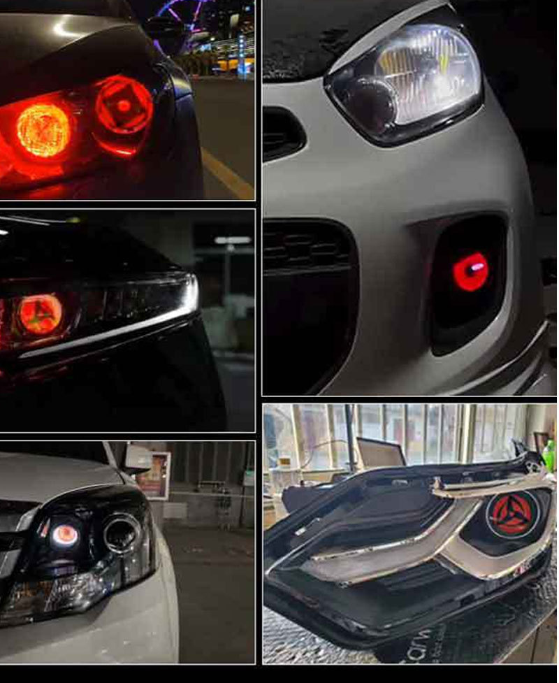 Cross-border demon eye LED headlight hot eye eagle eye lamp modified GM motorcycle lens headlight multi